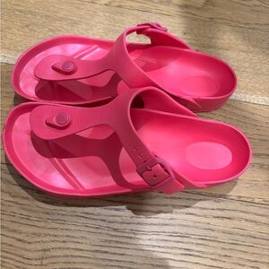 Birkenstock Pink Gizeh Essentials Sandals